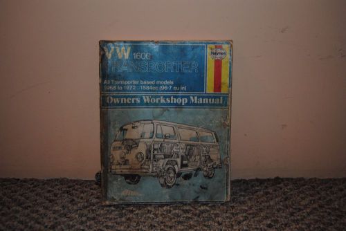 Vw 1600 transporter owners workshop manual 1968 to 1972