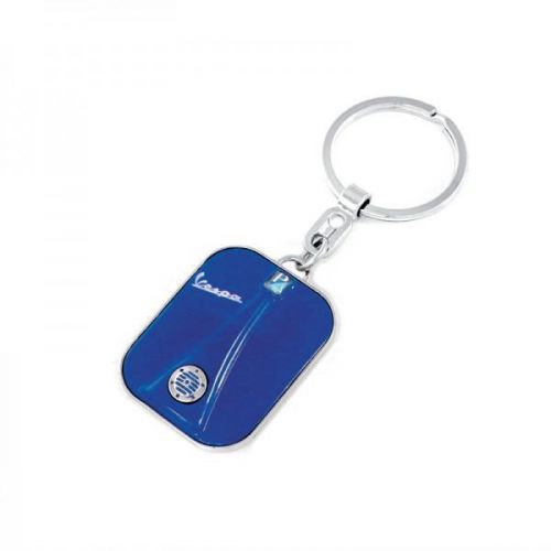 Original vespa keyring vpkr25 blue steel vintage moto keychain new