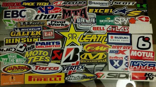 54pcs combo pkg motocross mx racing decals stickers offroad dirt atv worcs ama
