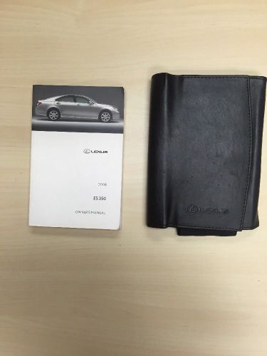 Lexus es350 2008 owner&#039;s  manual with case oem