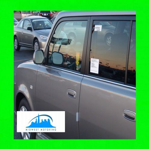 2004-2006 scion xb chrome lower window trim moldings 4pc w/5yr warranty