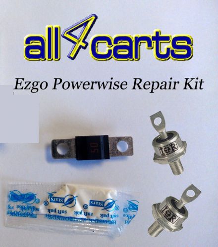 Quality ezgo powerwise charger repair kit - includes diodes fuse click no charge