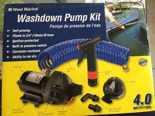 West marine washdown pump kit 4.0gpm 60psi 12v dc. new in box