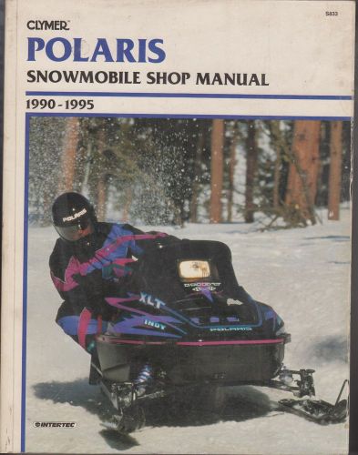 Clymer polaris snowmobile shop repair manual 1990-1995  #s833