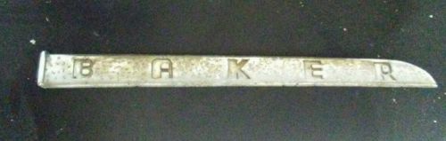 1949 50 51 52 53 studebaker pickup truck front hood nose emblem &#034;baker&#034; vintage