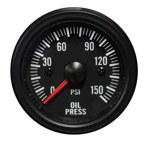 Prosport oil pressure gauge waterproof electrical white led performance 52mm