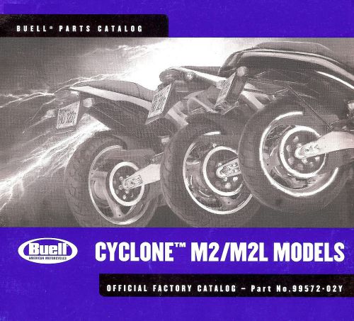 2002 buell m2 &amp; m2l cyclone motorcycle parts catalog manual -buell cyclone