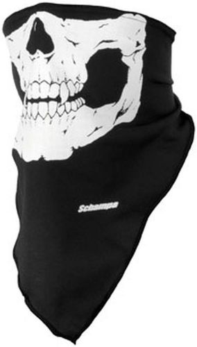 New schampa lightweight skull facemask adult mask, black/white, osfm