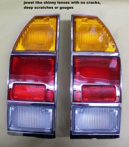 Fiat 124 coupe cc oe euro tail lights with the amber turn lens complete! nos