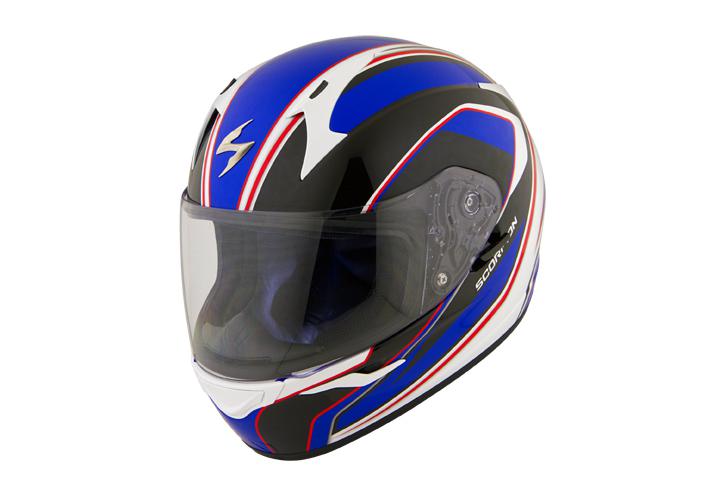 Scorpion exo-r410 incline blue medium motorcycle helmet full face med md m