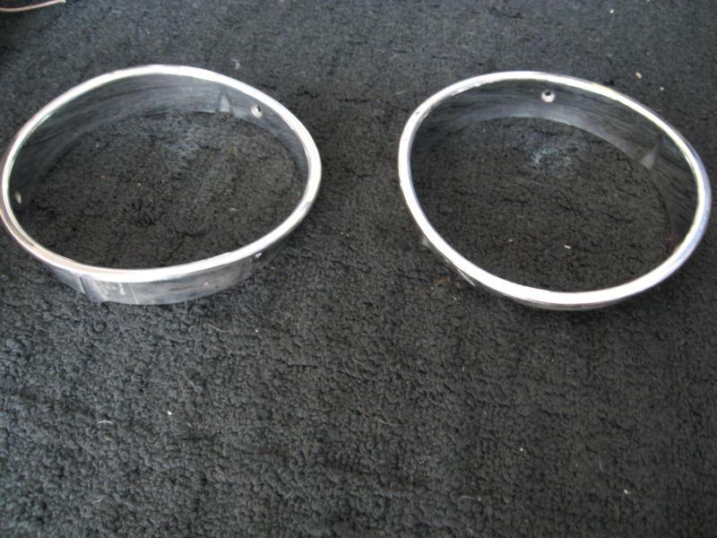 Buy 1 Pair, Both Left/Right, Jeep TJ chrome headlight bezels trim rings