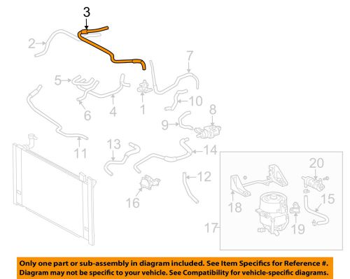 Toyota oem 04-09 prius 1.5l-l4 radiator-hose g922647010