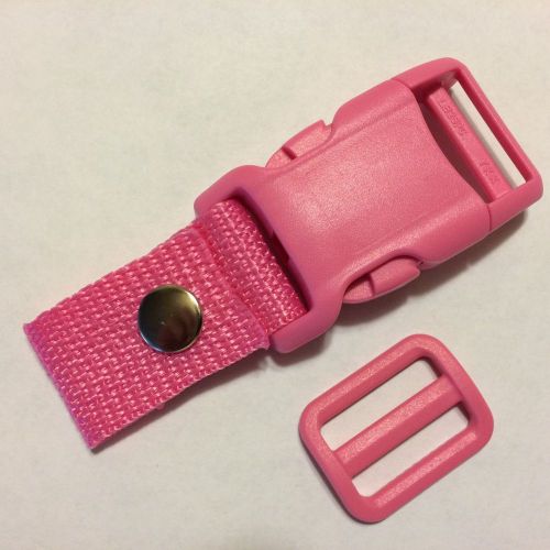 **pink** helmet strap quick release buckle kit-fits up to 1 inch strap