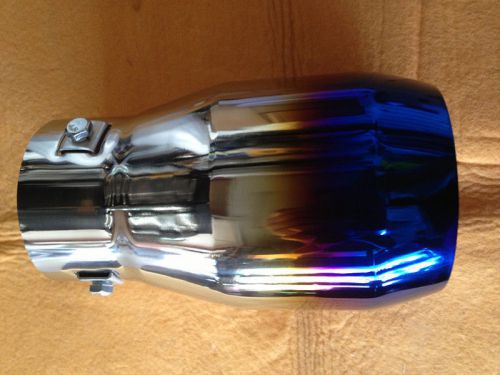 Universal tip 7.5cm inlet burn color stainless steel exhaust muffler blackfriday