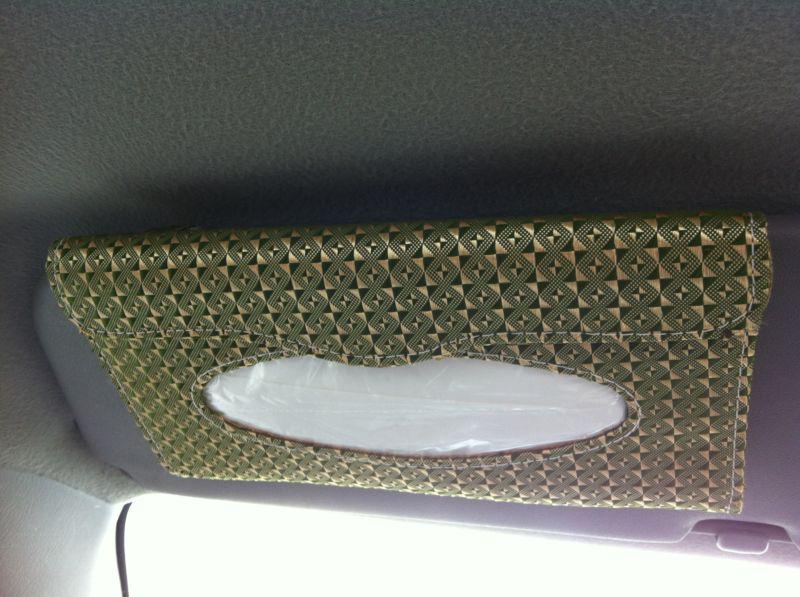 Safe design, automobile tissue box holder  on the visor - gogreen