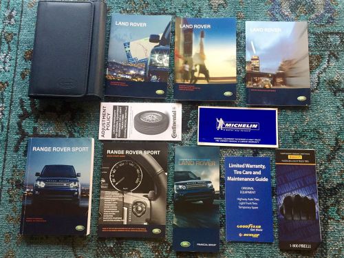 Range rover sport owners manual set