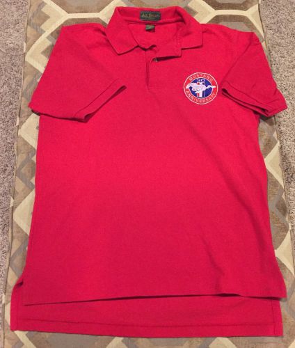 Ford mustang 30th anniversary m red polo shirt all sport by somers medium