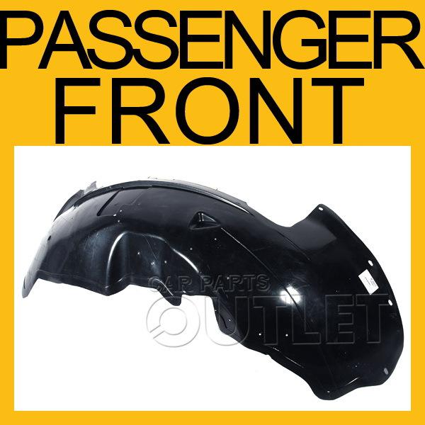 03-05 chevrolet silverado passenger side front fender liner splash shield rh