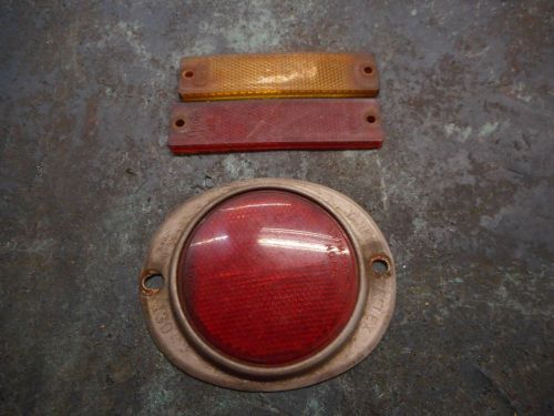 Reflectors  lot  yankee reflex  grote  red  amber  semis  rv  mailbox  trailers