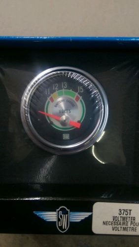 Stewart warner green line voltmeter 375t