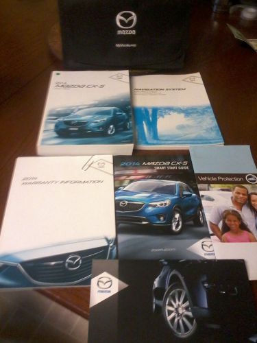 2014 mazda cx-5 owners manual with case
