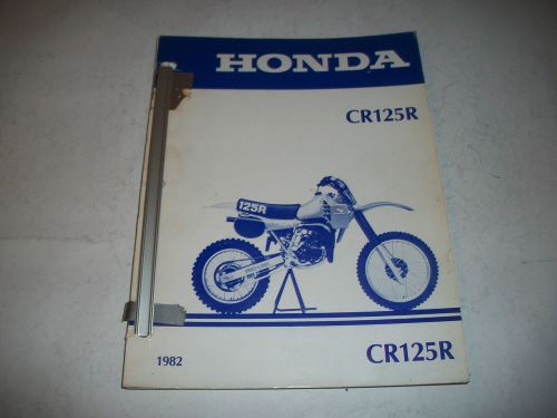 1982 honda cr125r  motorcycle factory oem shop manual  clean more listed