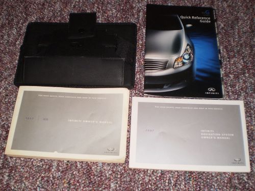 2007 infiniti g 35 sedan car owners manual books navigation guide case all model