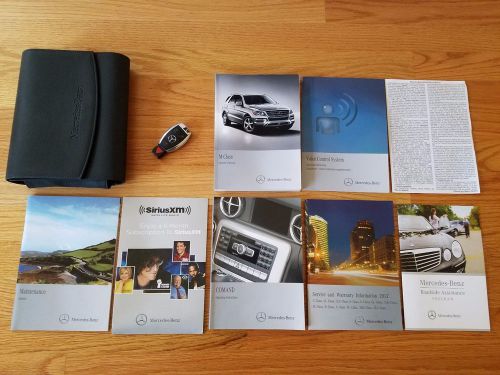 Mercedes-benz owner&#039;s manual books m class ml350 ml550 amg 2011-2015 + fob key