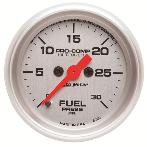 Auto meter 4360 ultra-lite; electric fuel pressure gauge