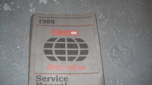 1989 chevrolet chevy geo spectrum service shop repair workshop manual oem