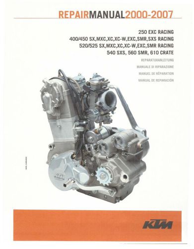Ktm engine repair service manual 2001 520 mxc &amp; 520 exc