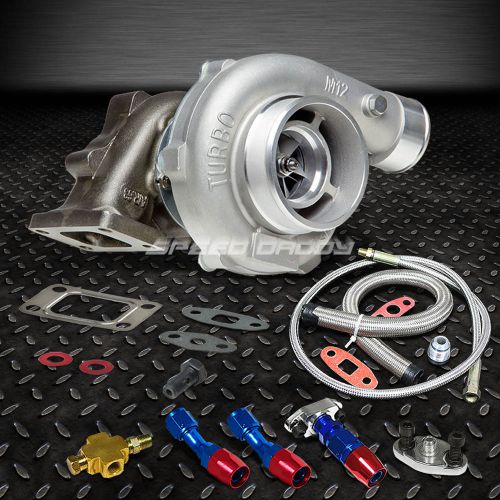 T04e t3/t4 a/r.63 stage iii boost anti-surge turbo charger+oil feed+drain line