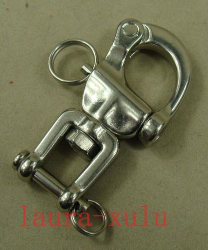 2.7&#034; 316# stainless steel swivel snap shackle sailing boat yacht ss030