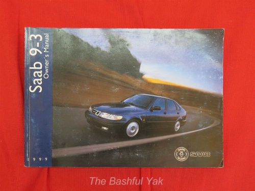 1999 saab 9-3 owners manual guide book