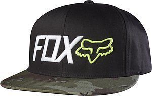 Fox racing hazzard mens snapback hat military green/camo/black os