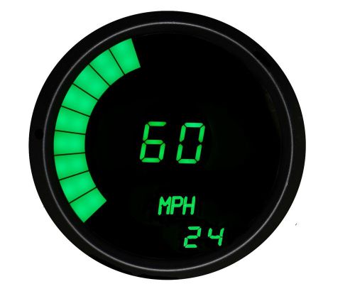 Intellitronix digital led speedometer  3 3/8&#034; gauge in green