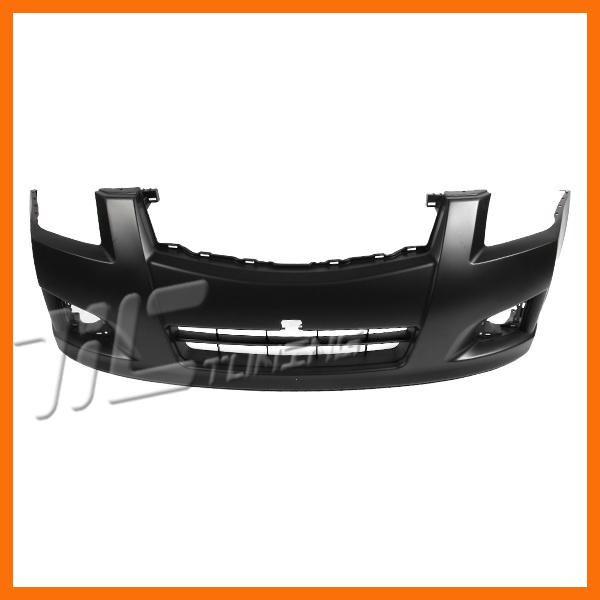 07-11 sentra se-r plastic front bumper cover unpainted primered black