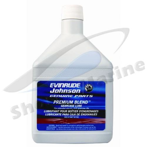 Oem brp johnson evinrude premium blend gear lubricant quart 0775609