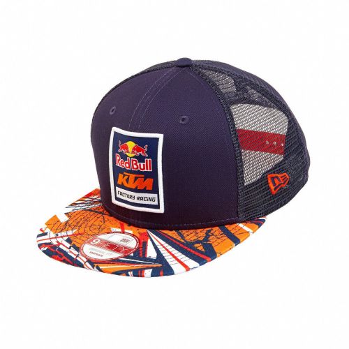 Ktm factory race spikes snapback hat navy/orange osfa