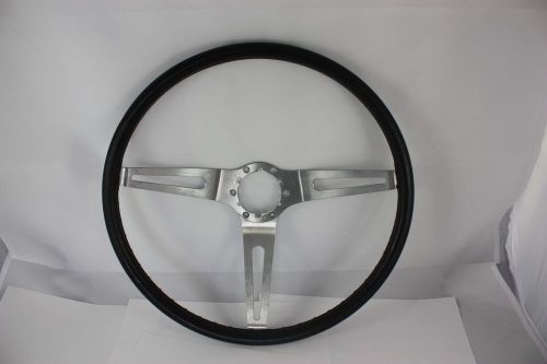 1969 - 1975 c3 corvette 15&#034; black 3 spoke comfort grip steering wheel gm oem