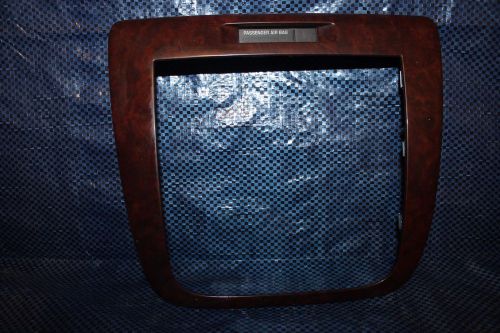 2006 2007 2008 2009 2010 2011 2012 chevy impala silver radio bezel trim wood