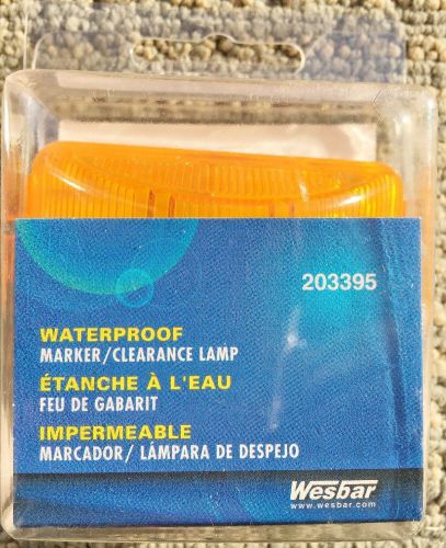 New wesbar 203395 amber clearance sealed marine light module snap lock