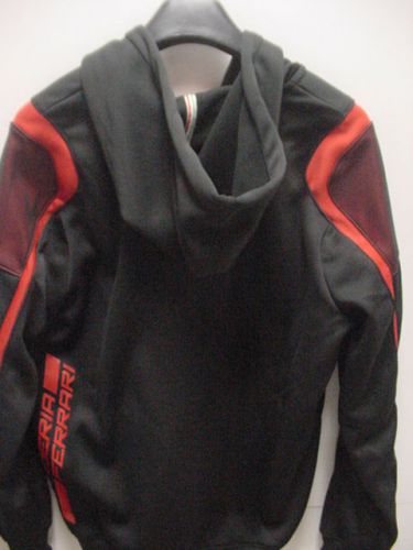 *ferrari/puma*blk hood softshell*frt zip*jacket *brand new with tags*men&#039;s large