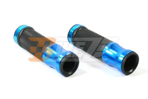 Universal hand grips for 22mm handlebar zx ninja 6r 10r cbr gsx r r1 r6 blue