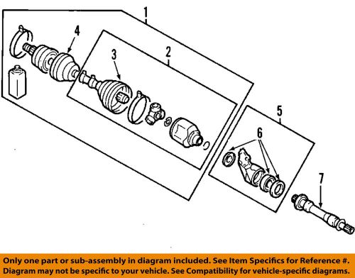 Mitsubishi oem 04-12 galant-front inner boot 3817a021