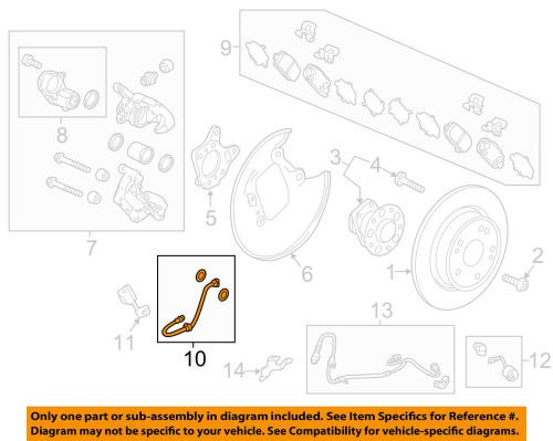 Honda 01468t7wa00 brake hydraulic line