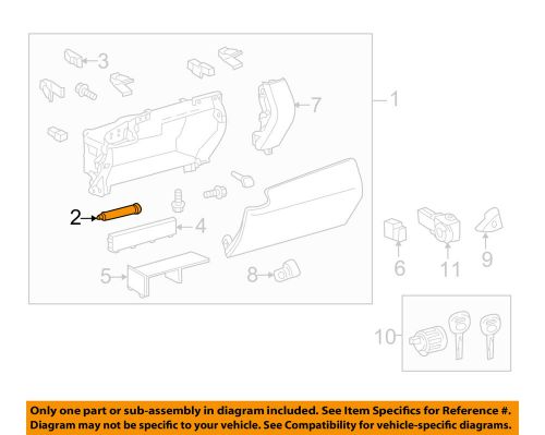 Lexus toyota oem 10-15 rx350-glove box assembly stopper 5505448051