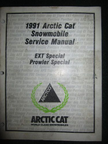 1991 arctic cat snowmobile service repair manual ext special prowler special