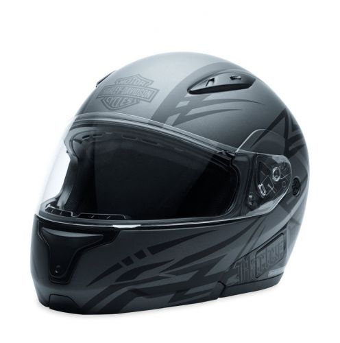 Harley-davidson, huntsman mod helmet, 97226-14vm, matte gy/bk