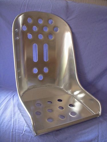 16&#034; aluminum hot rod bomber lite seat - hunt&#039;s seats - oem - made in usa